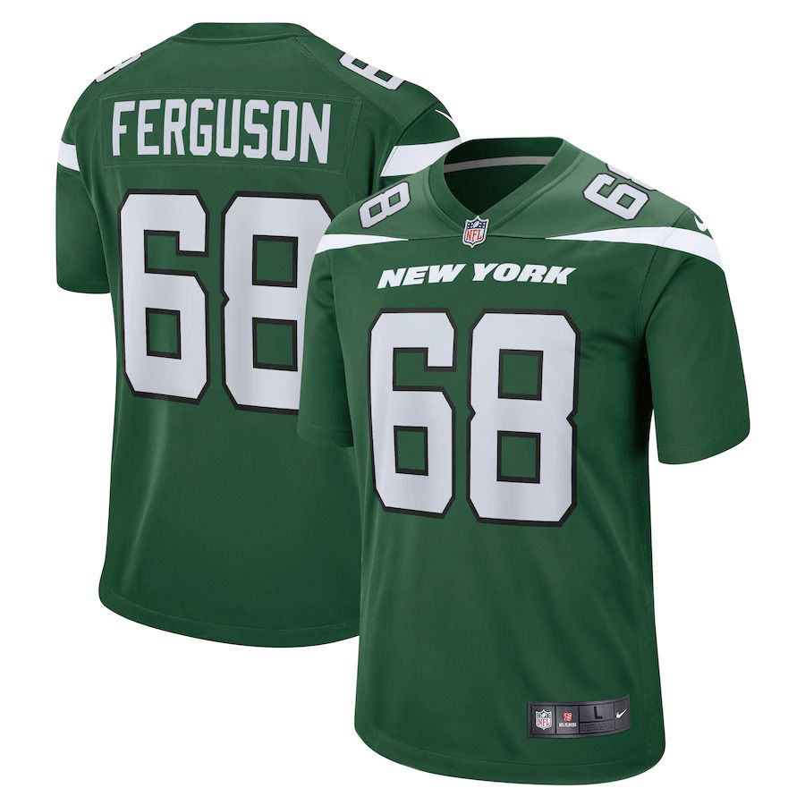 Men New York Jets #68 Parker Ferguson Nike Gotham Green Game NFL Jersey